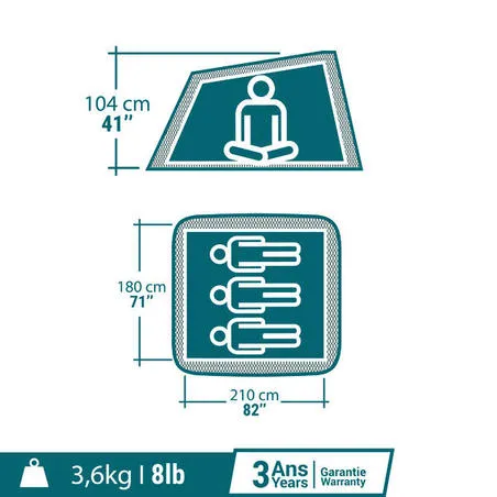 3 person pop-up tent - 2 seconds