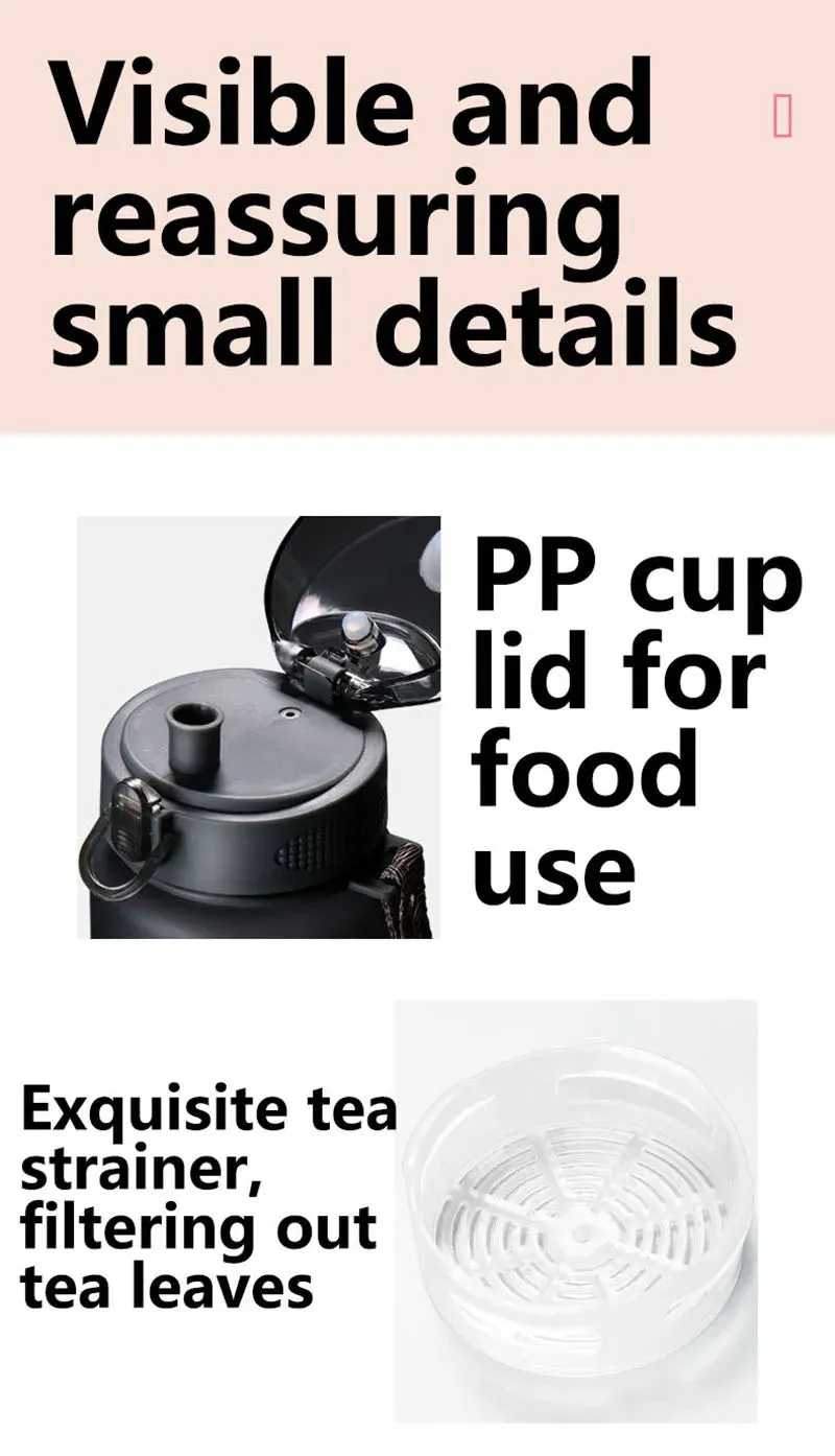 500ml Cute Water Bottle Shaker