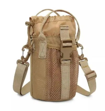 Airsoft Tactical Military Outdoor Hiking Cycling Sports Water Bottle Drawstring Shoulder Waist Bag 4 Colours ATB003