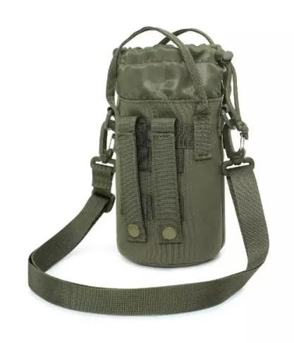 Airsoft Tactical Military Outdoor Hiking Cycling Sports Water Bottle Drawstring Shoulder Waist Bag 4 Colours ATB003