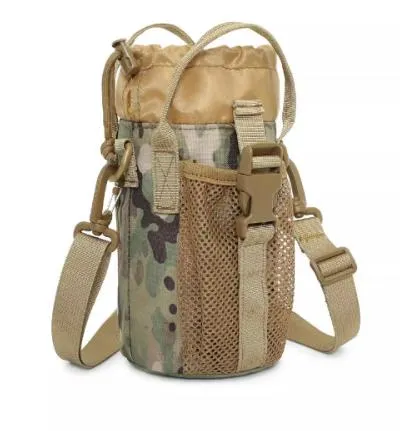 Airsoft Tactical Military Outdoor Hiking Cycling Sports Water Bottle Drawstring Shoulder Waist Bag 4 Colours ATB003