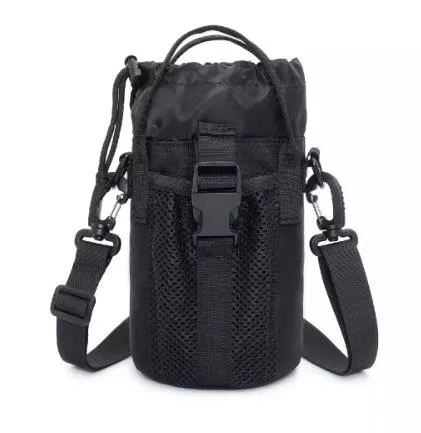 Airsoft Tactical Military Outdoor Hiking Cycling Sports Water Bottle Drawstring Shoulder Waist Bag 4 Colours ATB003