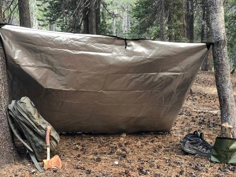 Arcturus Heavy Duty Survival Blanket  Insulated Thermal Reflective Tarp - 60" x 82". All-Weather, Reusable Emergency Blanket for Car or Camping (Coyote Brown)