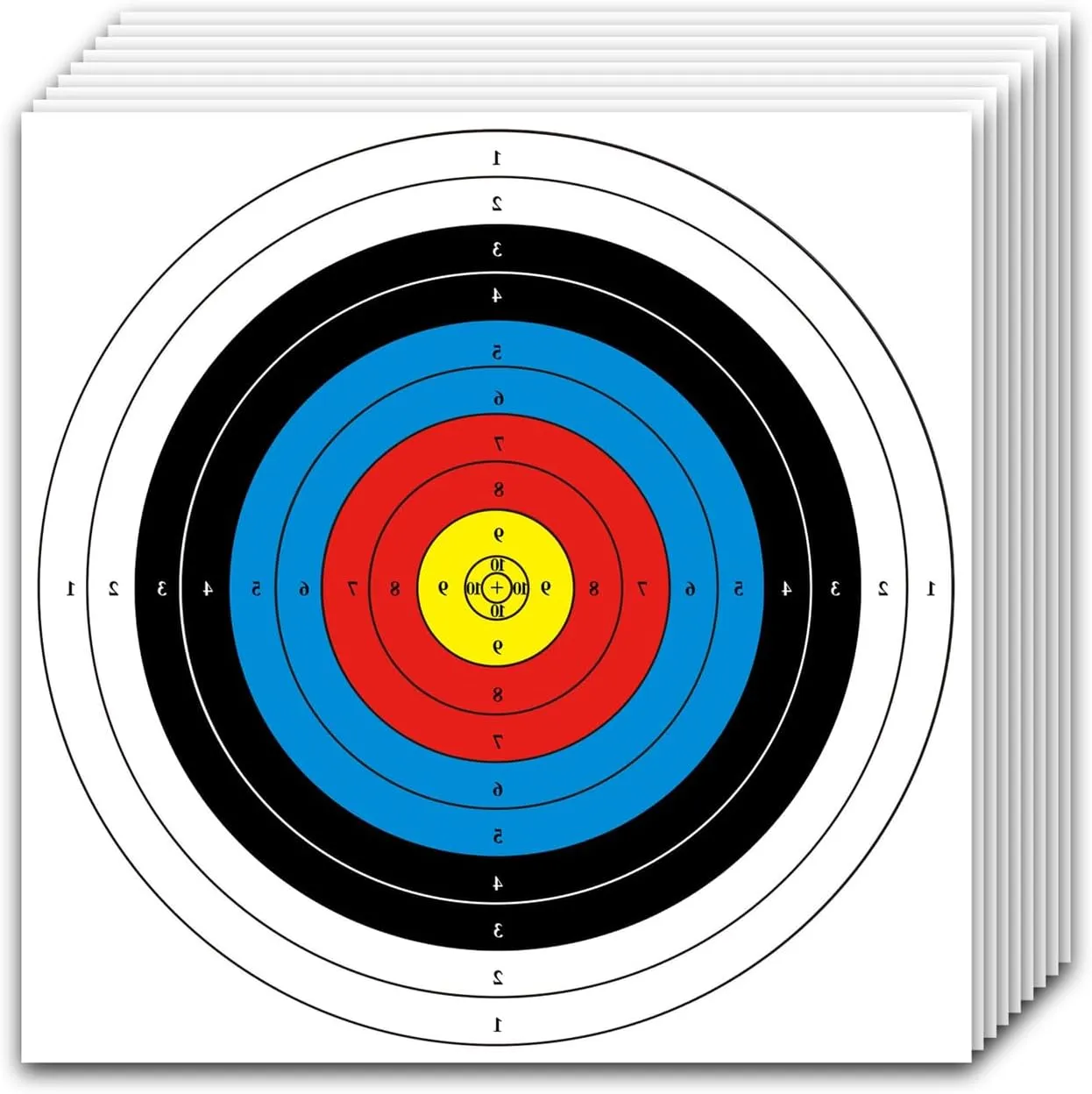 Cifupy 20'' Archery Target Lightweight High-Density EVA with 10/20/30 Papers and 4 Small Nails for Recurve Bow Longbow for Backyard Outdoor Shooting Practice