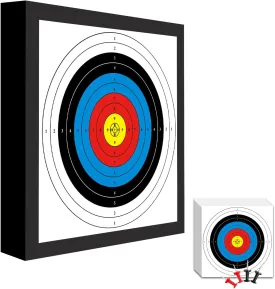 Cifupy 20'' Archery Target Lightweight High-Density EVA with 10/20/30 Papers and 4 Small Nails for Recurve Bow Longbow for Backyard Outdoor Shooting Practice