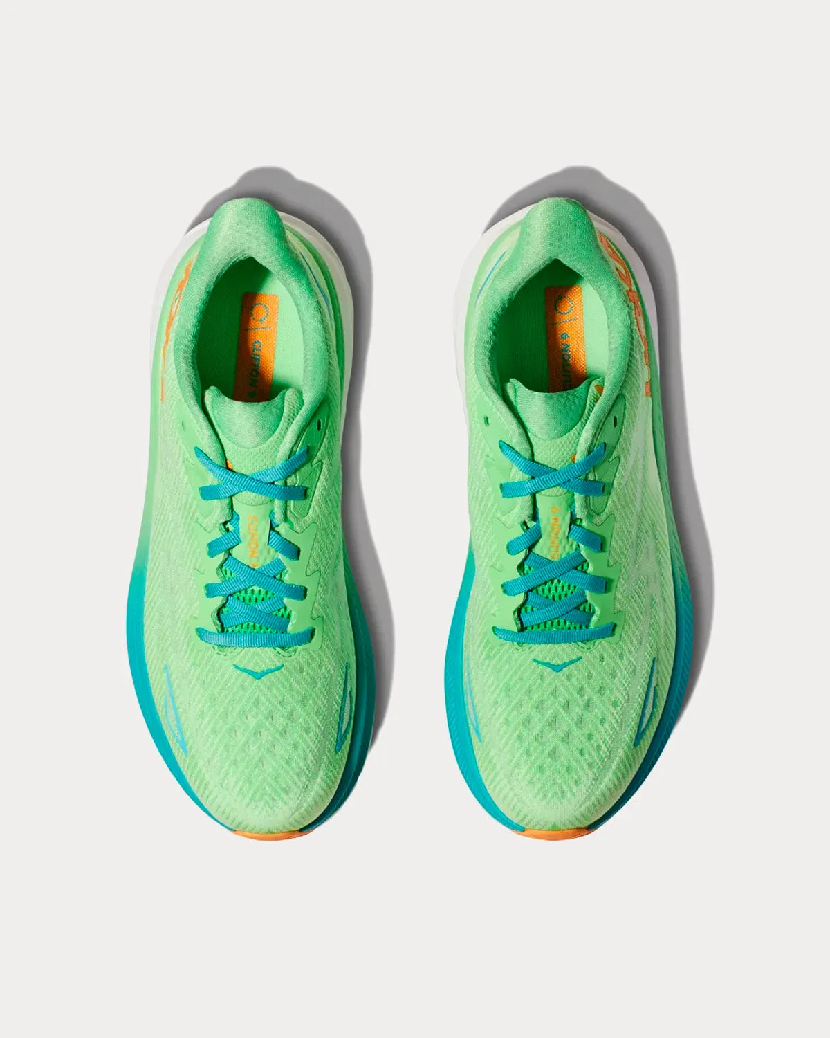 Clifton 9 Zest / Lime Glow Running Shoes