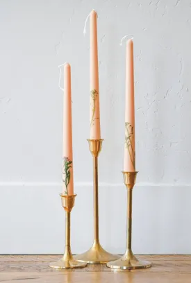 Floral Inlaid Tapers