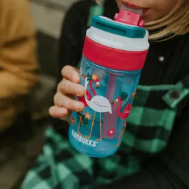 Lagoon Kids Water Bottle 400ml - Blue Flamingo