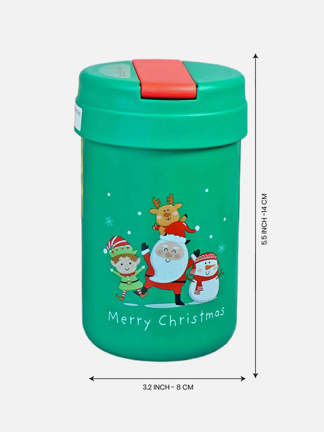 Little Surprise Box Mini Sipper Lid Christmas themed Stainless Steel sipper water bottle For Kids