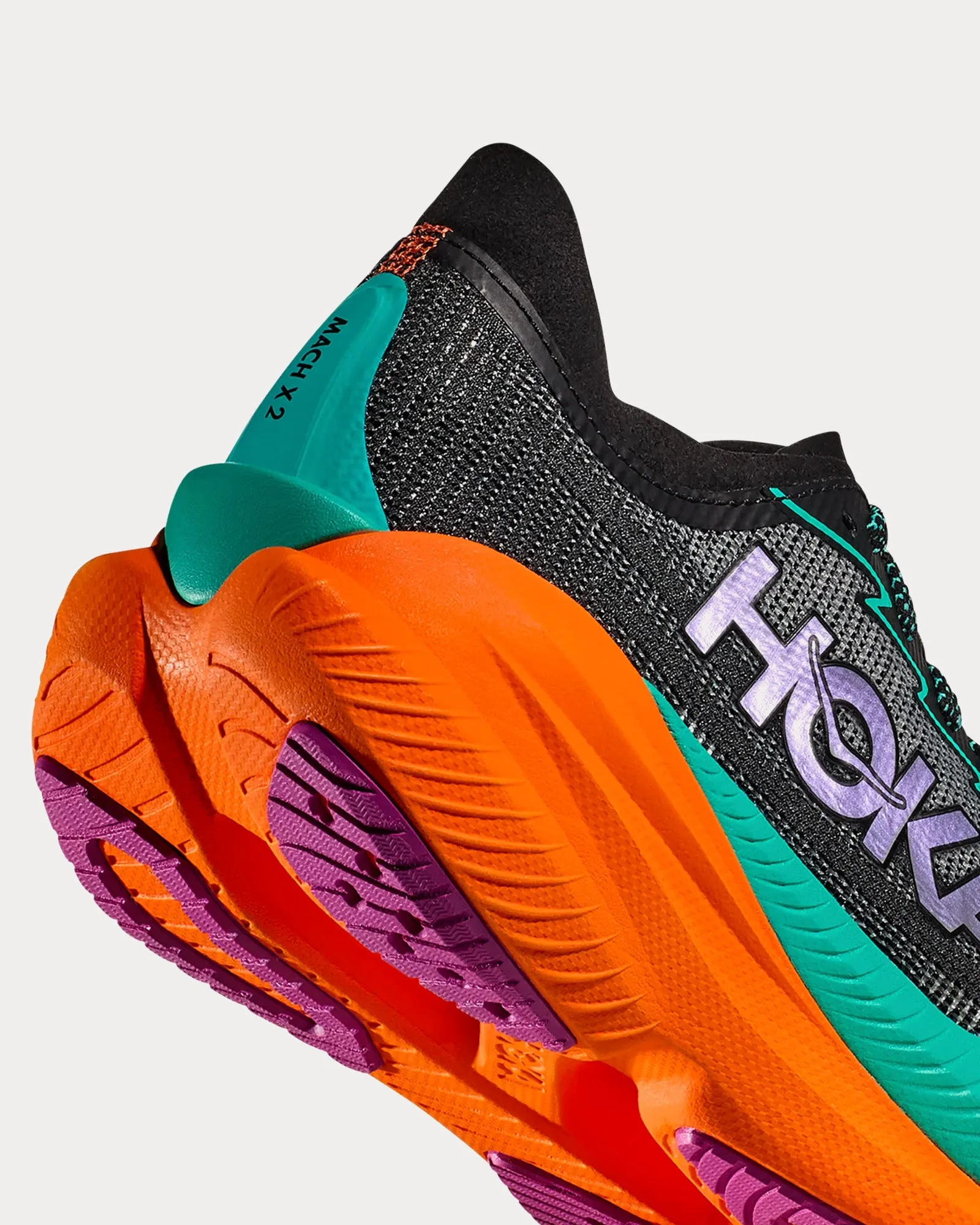 Mach X 2 Black / Electric Aqua Running Shoes