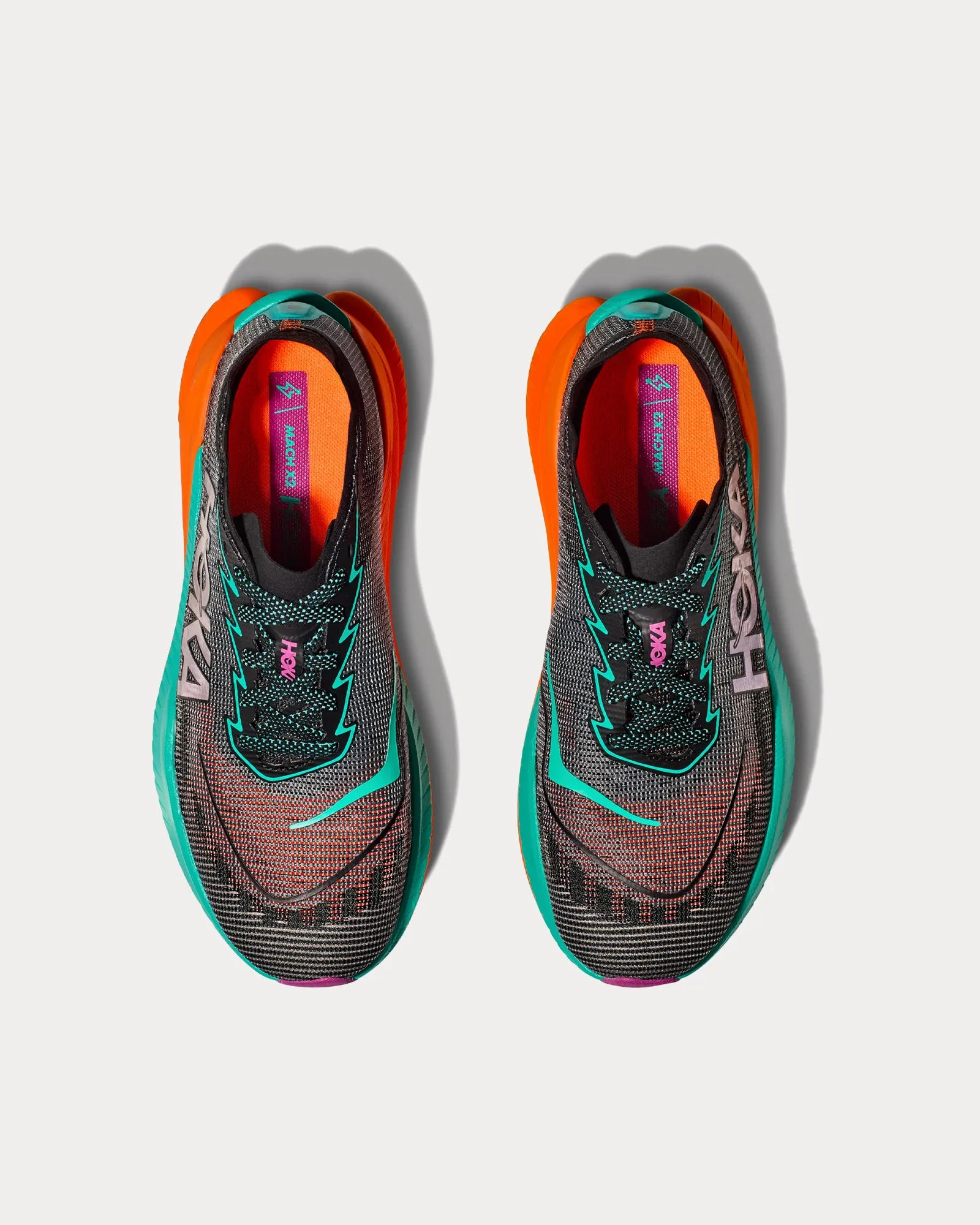 Mach X 2 Black / Electric Aqua Running Shoes