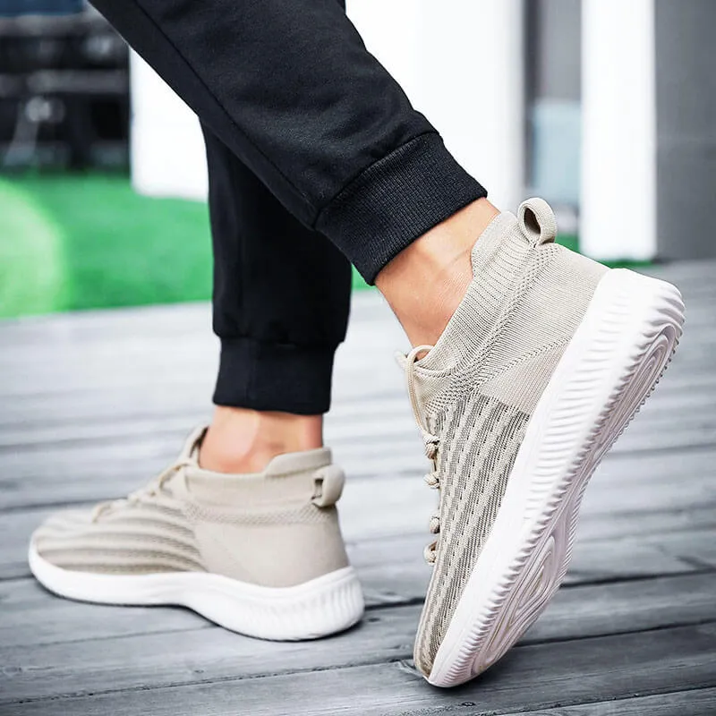 Men's Flying Woven Lace-Up Sneakers