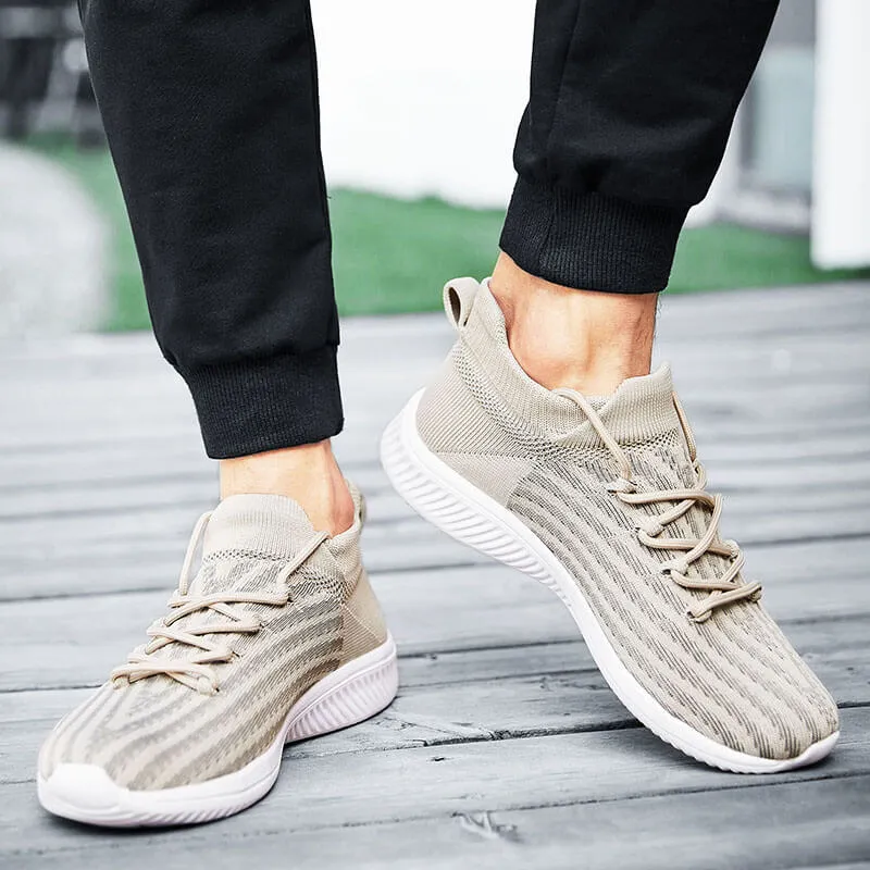 Men's Flying Woven Lace-Up Sneakers