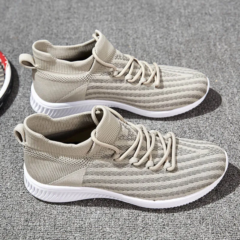 Men's Flying Woven Lace-Up Sneakers