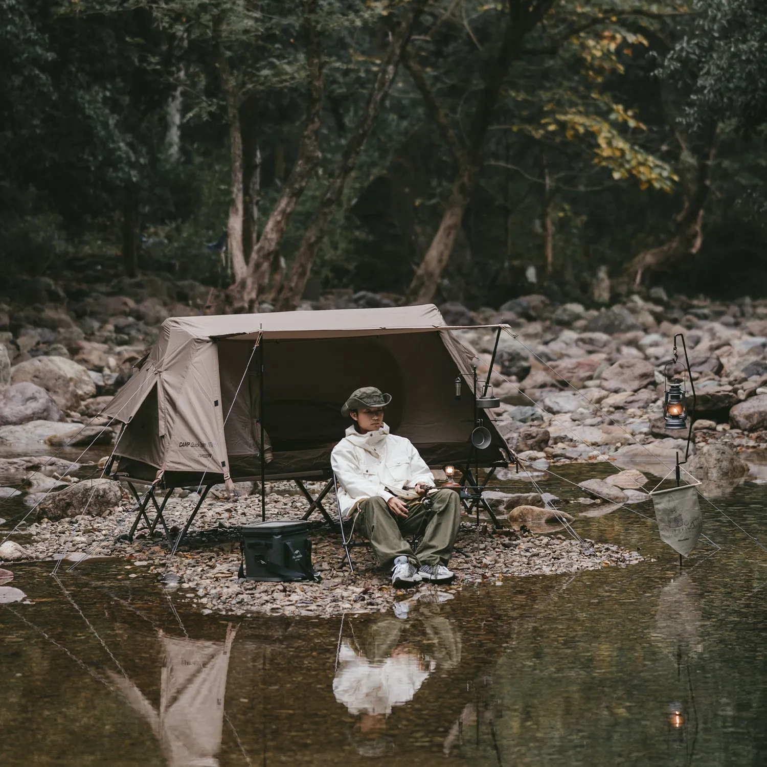 Naturehike A-Type Roof Off-ground Auto Tent Double Tent   Folding Bed ZP001