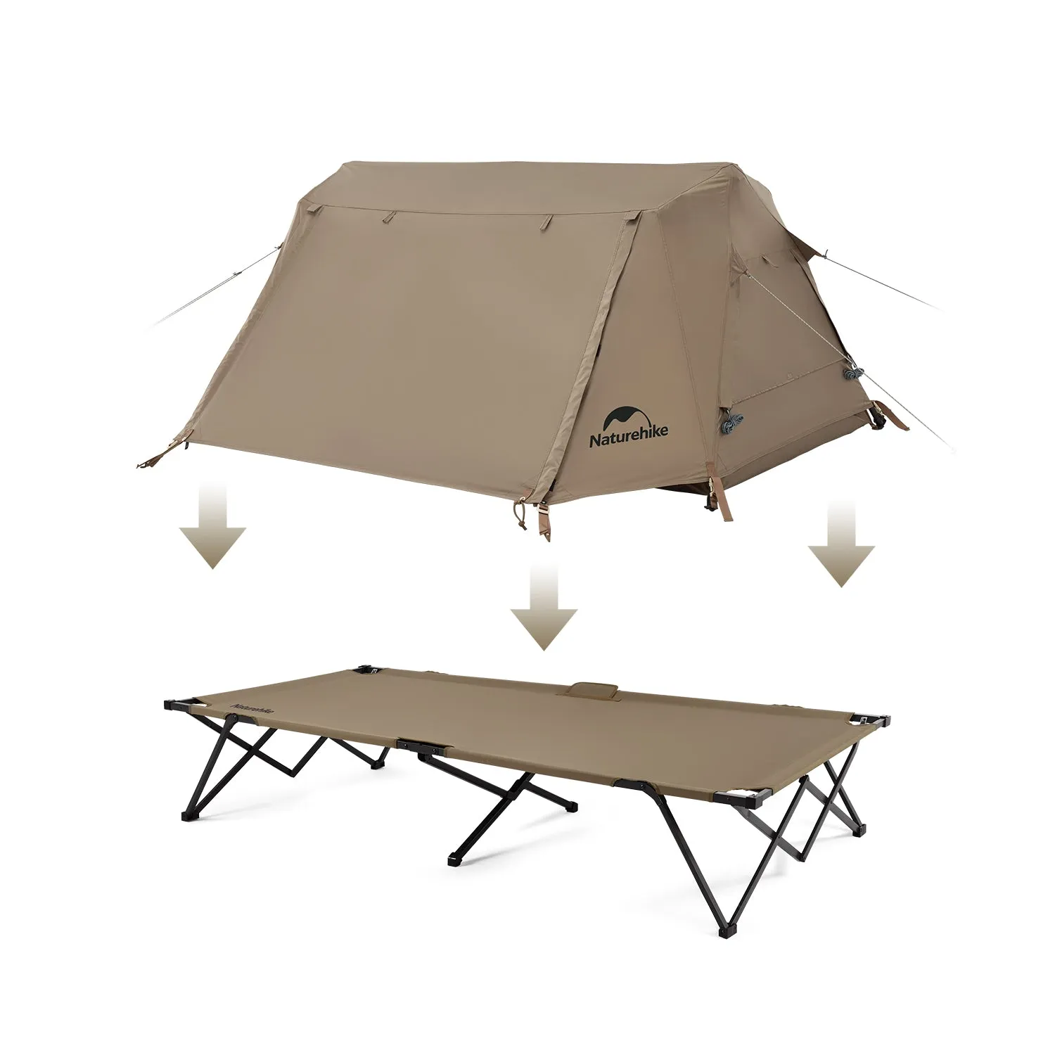 Naturehike A-Type Roof Off-ground Auto Tent Double Tent   Folding Bed ZP001