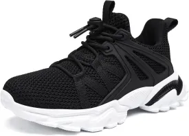 Nihaoya Boys Girls Sneakers Kids Tennis Shoes Lightweight Breathable Mesh Walking Running Shoe for Toddler/Little Kid/Big Kid