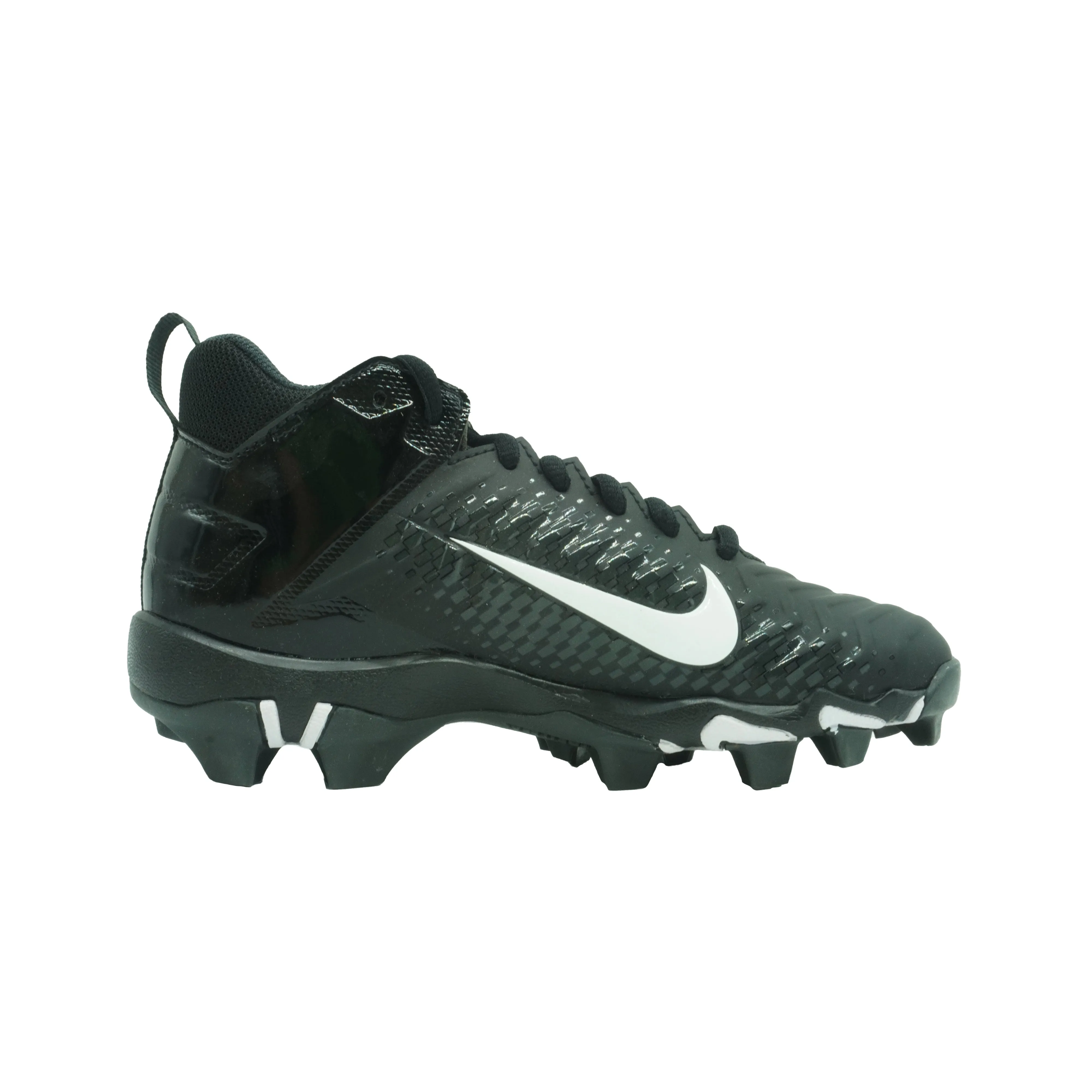 Nike Boy's Vapor Untouchable Varstity 3 Football Cleats Black White Size 2.5Y