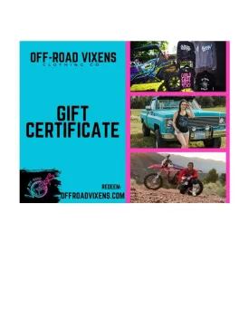 Off-Road Vixens Gift Certificate