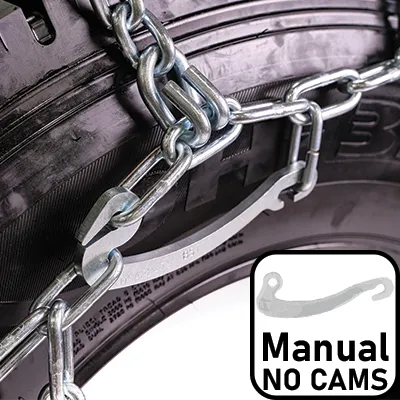 pewag 7mm, Star Stud, Ladder Pattern Tire Chains without Cams - Dual Triples - for Heavy Truck - Pair - USA4247S 7ST