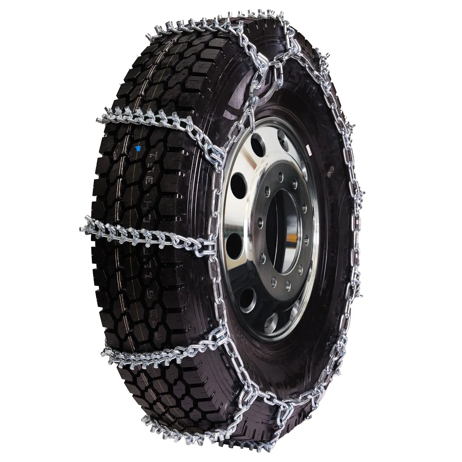 pewag 7mm, Star Stud, Ladder Pattern Tire Chains without Cams - for Heavy Truck - Pair - USA2249S 7ST