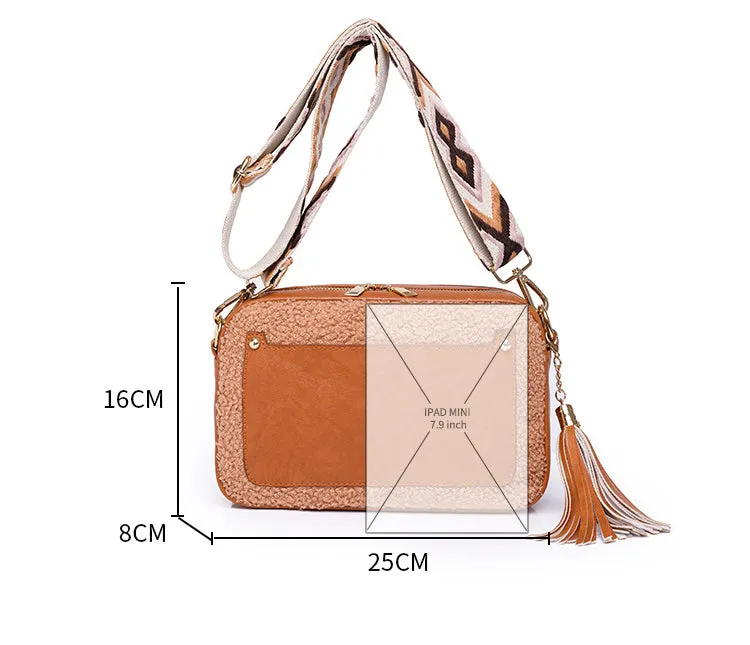 Plush Women Shoulder Bag Winter Mini Bags Handbag Fluffy Female Bag