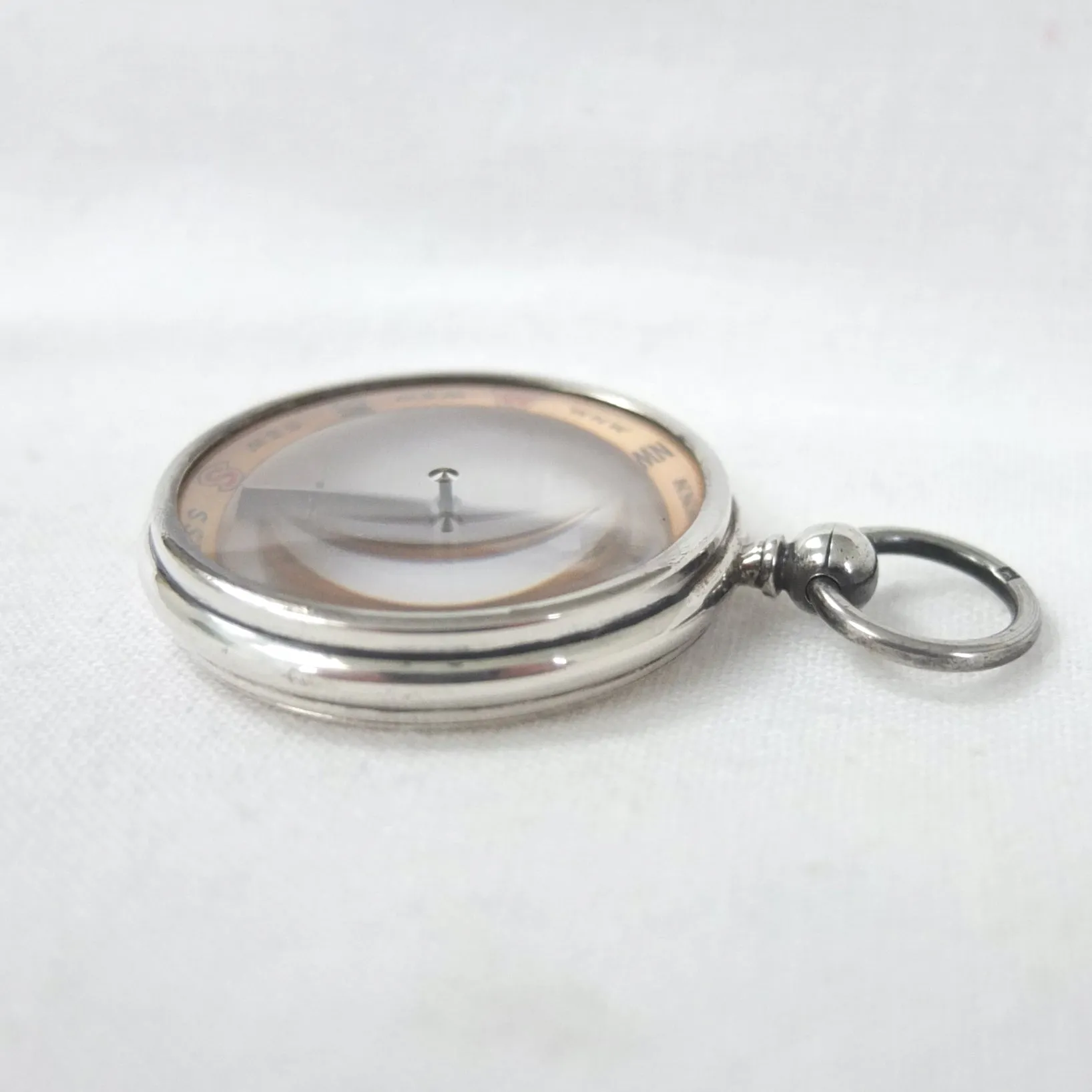 Silver Francis Barker Pebble Lens Compass (1912)