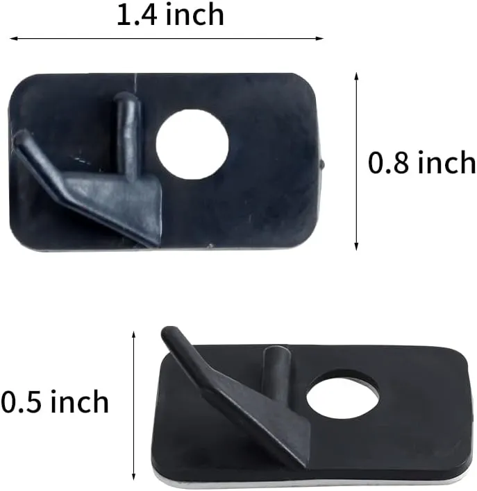 SOPOGER 6pcs Plastic Arrow Rest Black Recurve Bow Arrow Rest Adhesive Back Hunting Shooting Targeting Accessory for Right or Left Hand