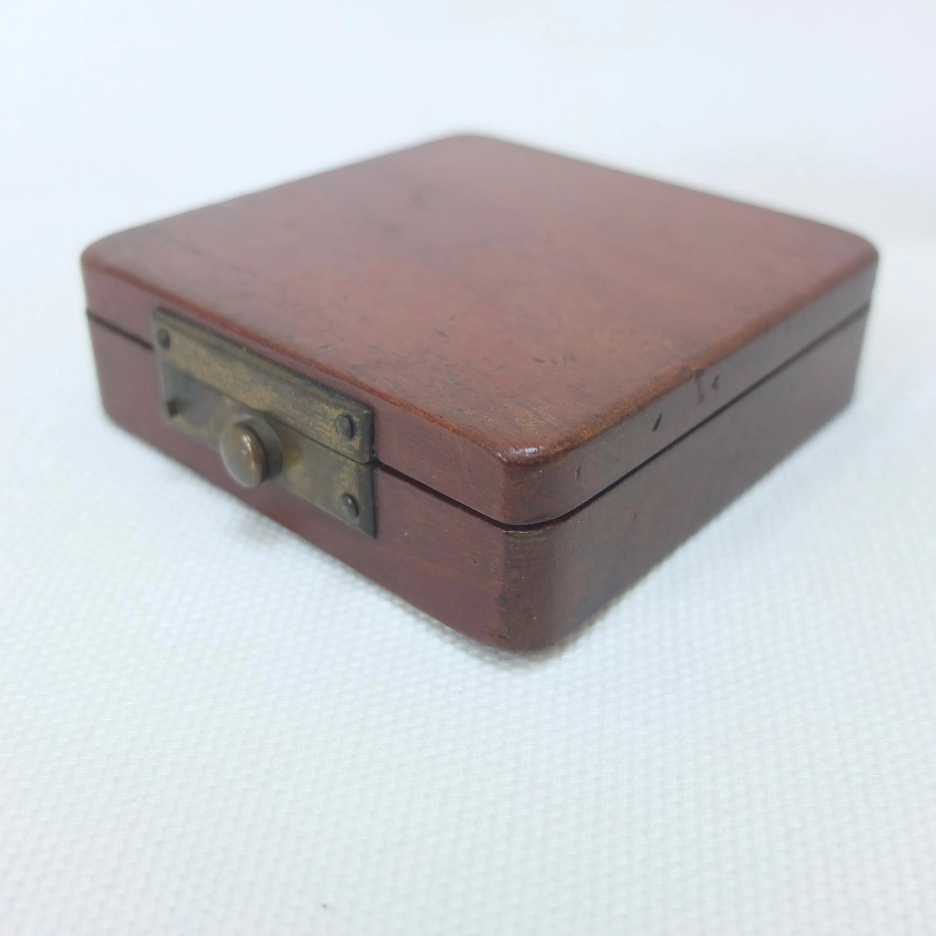Victorian Wooden Cased Pocket Compass c.1880
