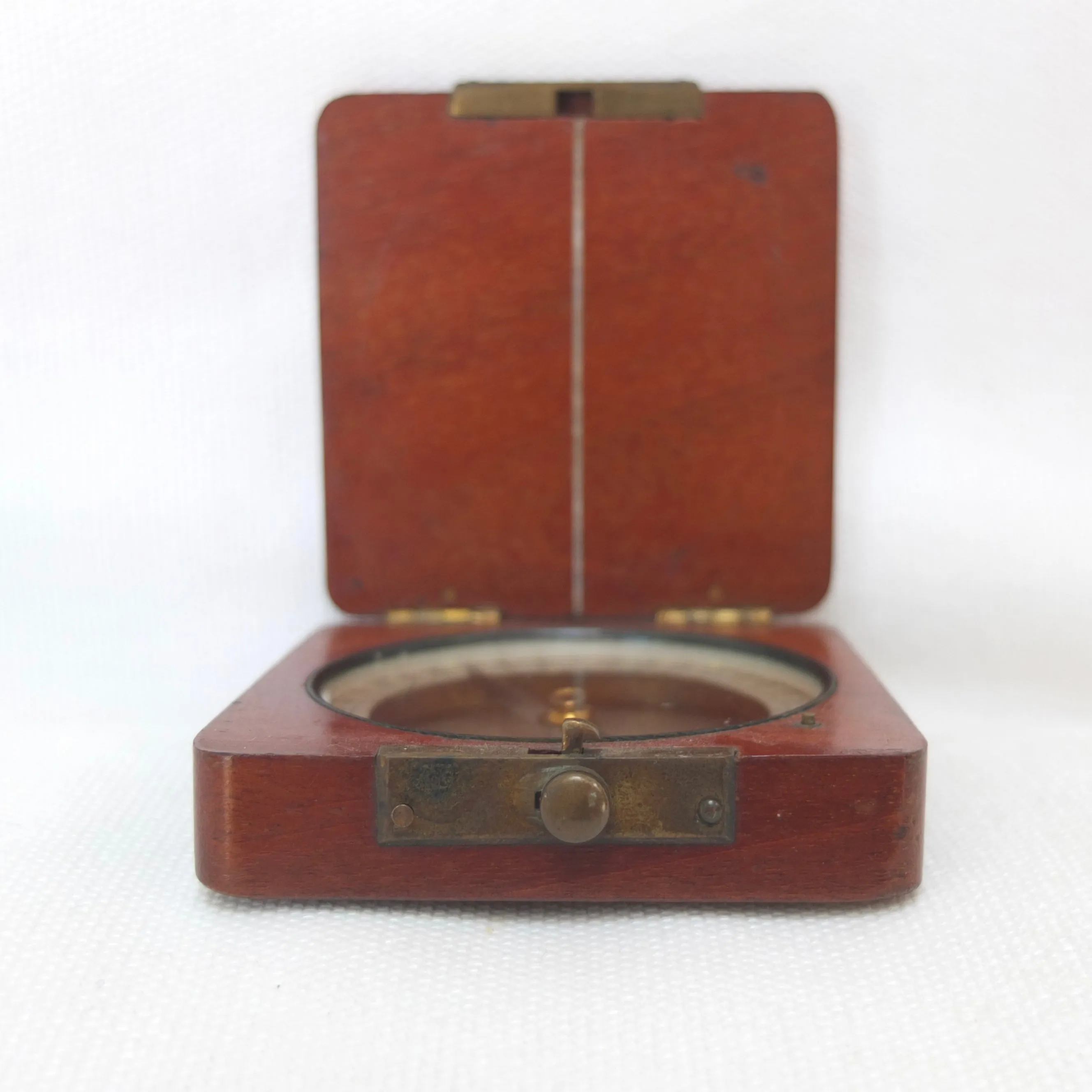 Victorian Wooden Cased Pocket Compass c.1880