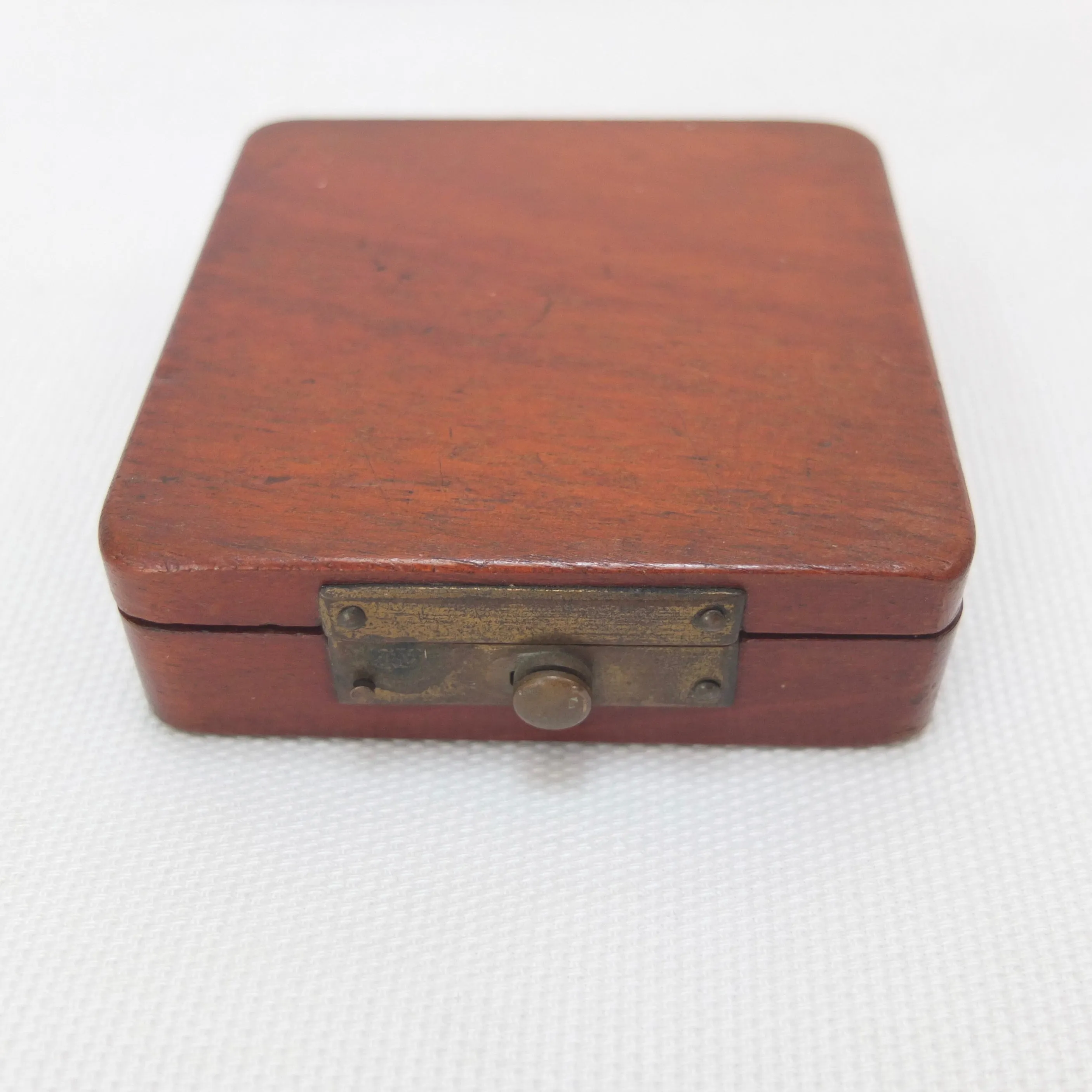 Victorian Wooden Cased Pocket Compass c.1880